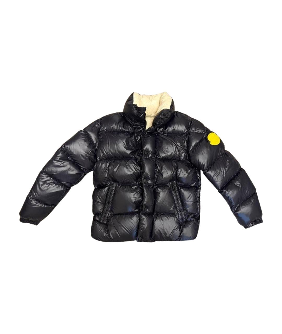 MONCLER Черный полиэстеровый пуховик, фото 1