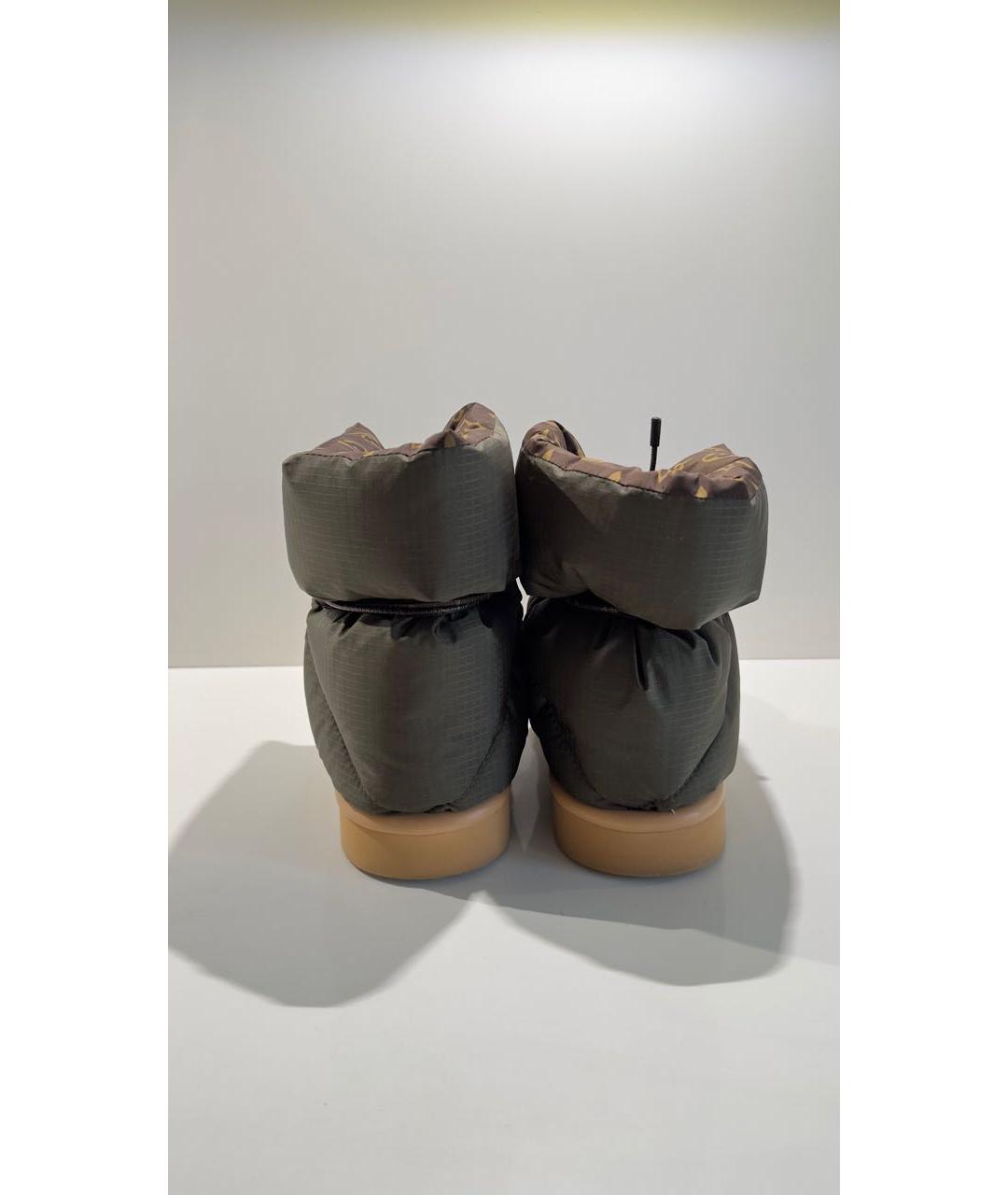 LOUIS VUITTON Зеленые текстильные ботинки, фото 4