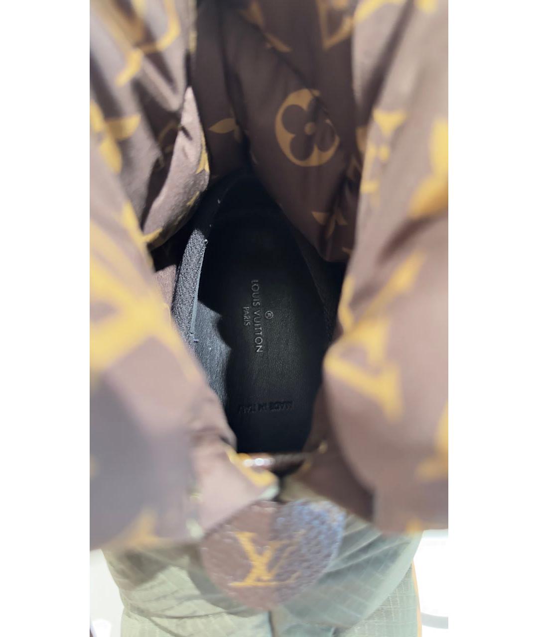 LOUIS VUITTON Зеленые текстильные ботинки, фото 3