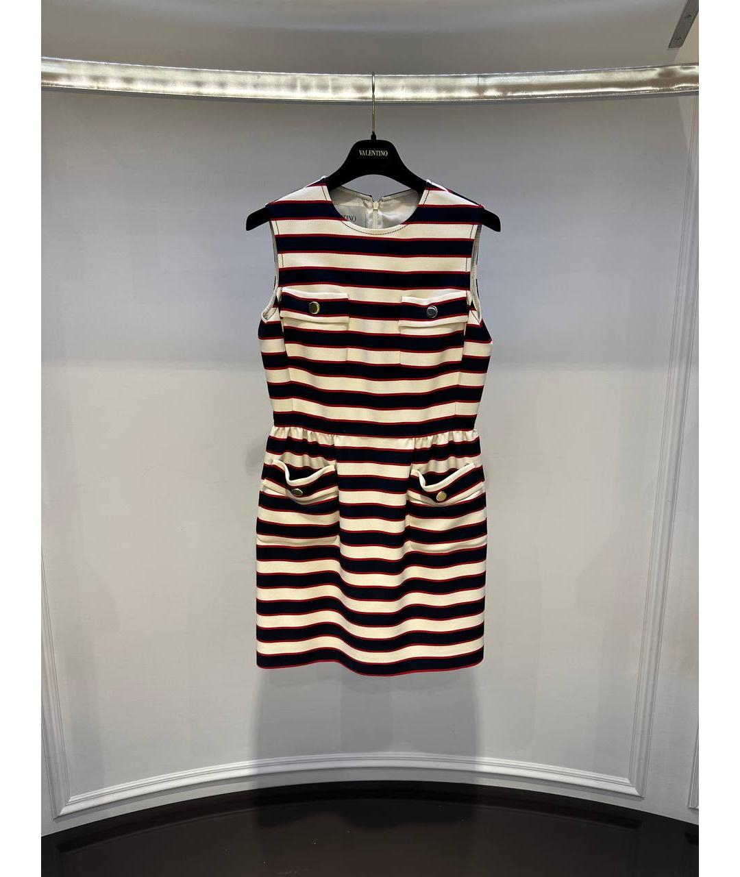 VALENTINO Мульти шерстяное платье, фото 4