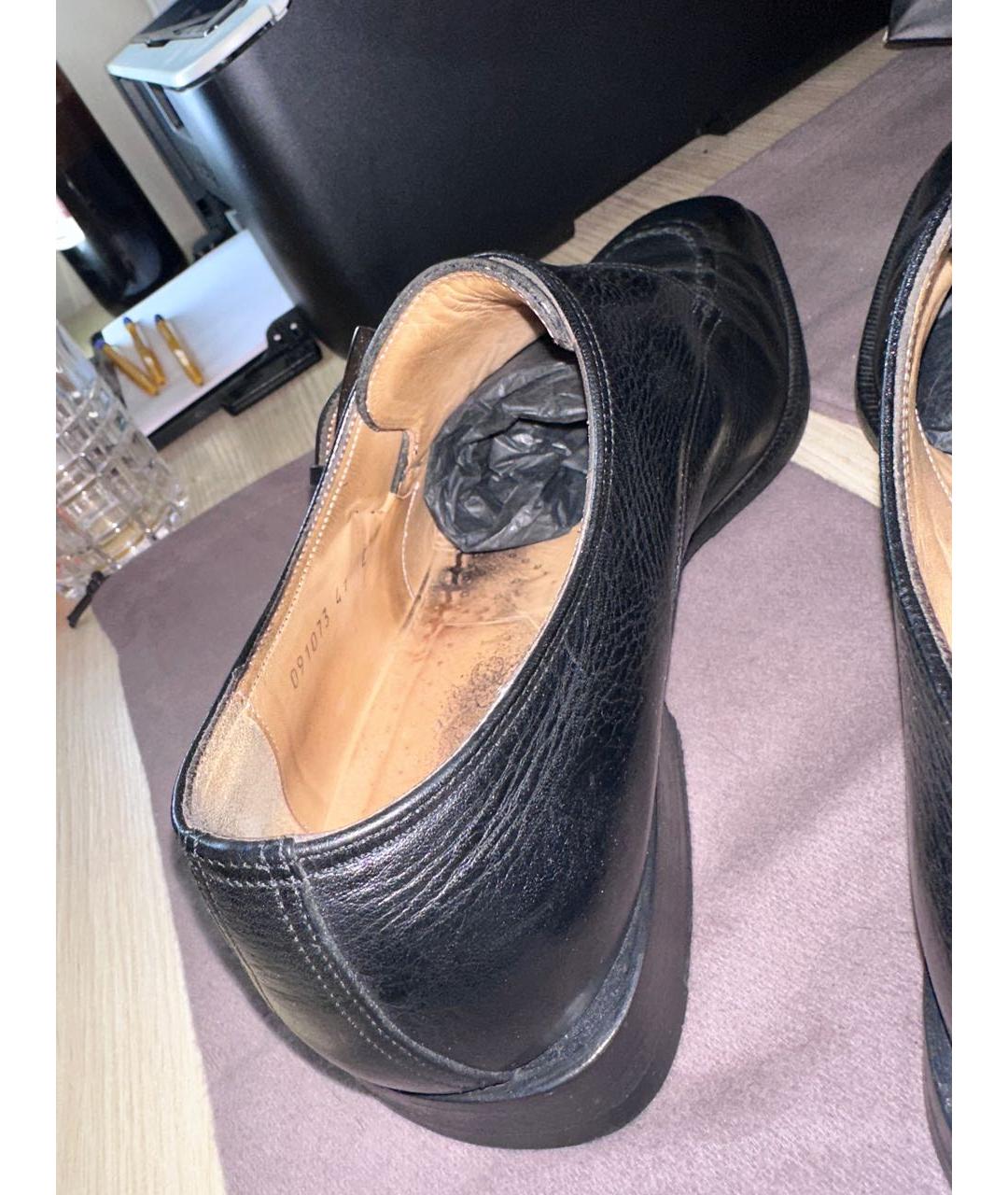 GUCCI Черные кожаные туфли, фото 6