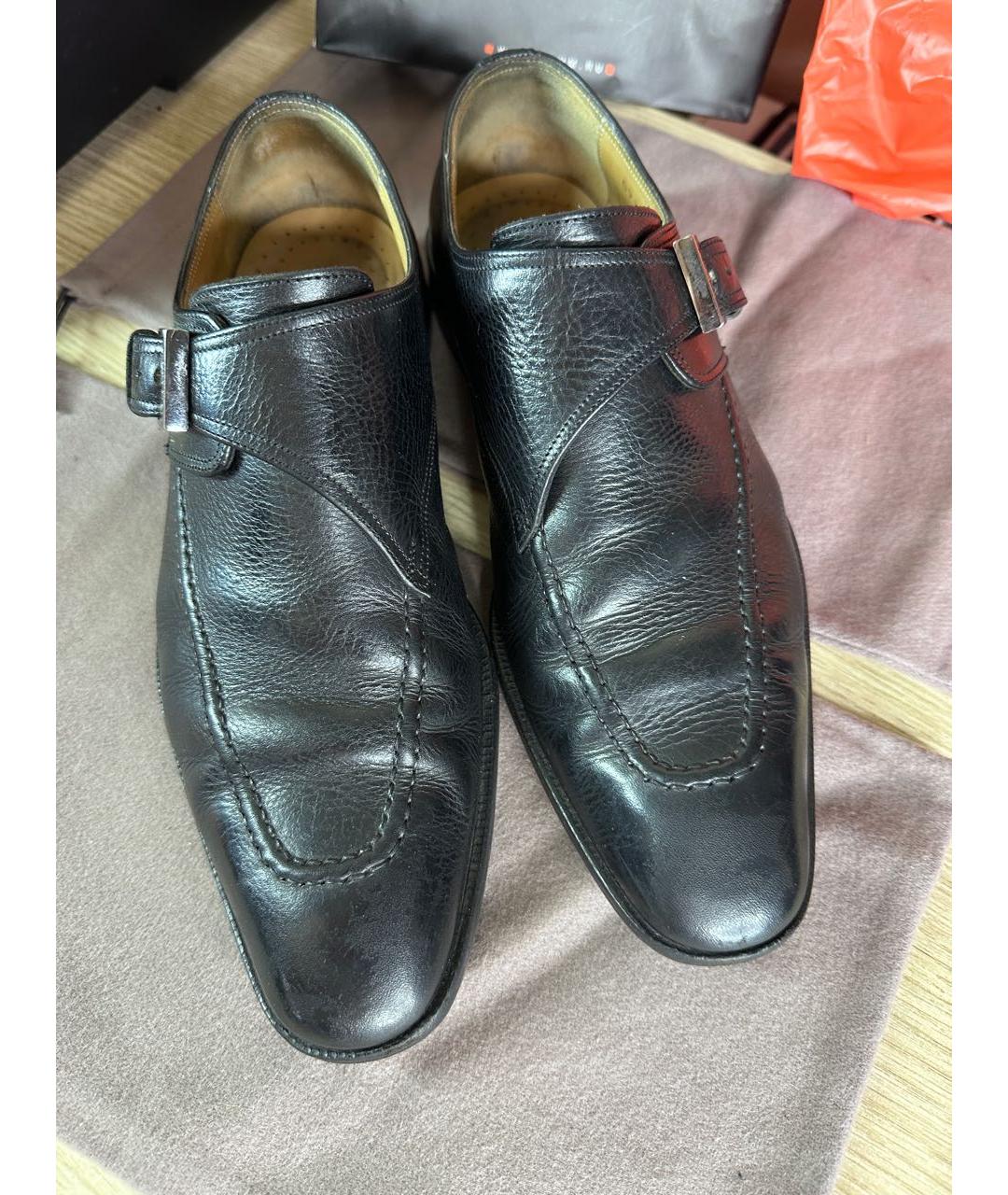 GUCCI Черные кожаные туфли, фото 2