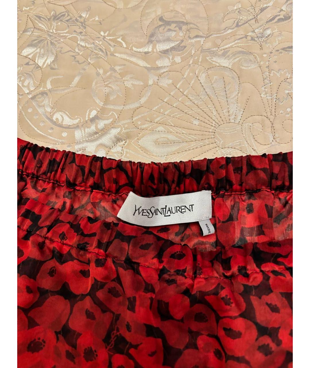 SAINT LAURENT Мульти шелковая блузы, фото 3