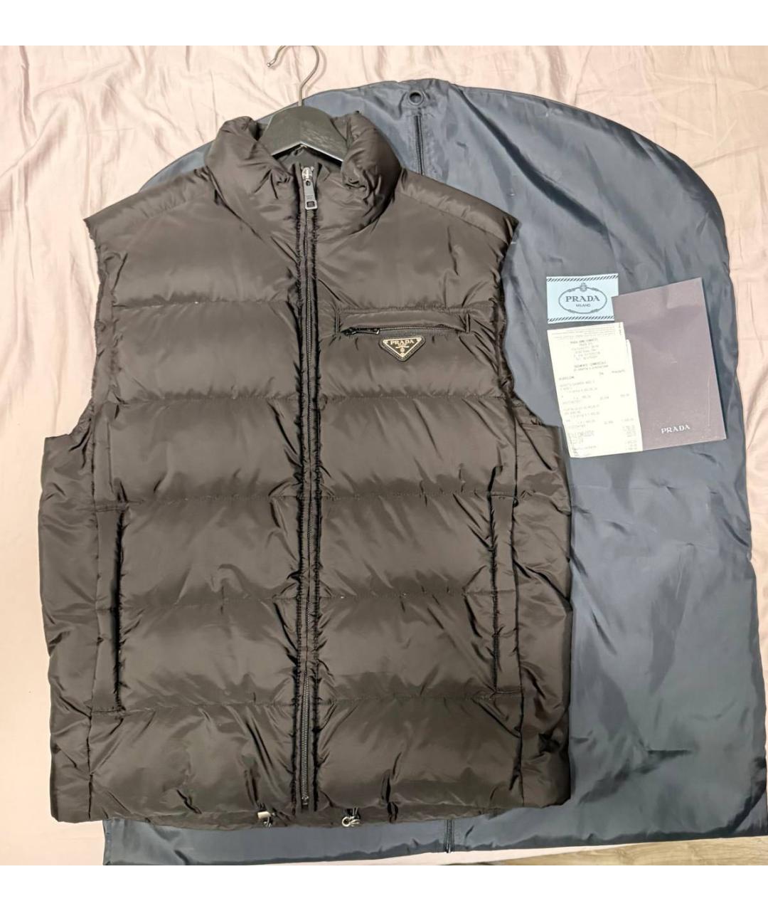 PRADA Черный полиэстеровый жилет, фото 5