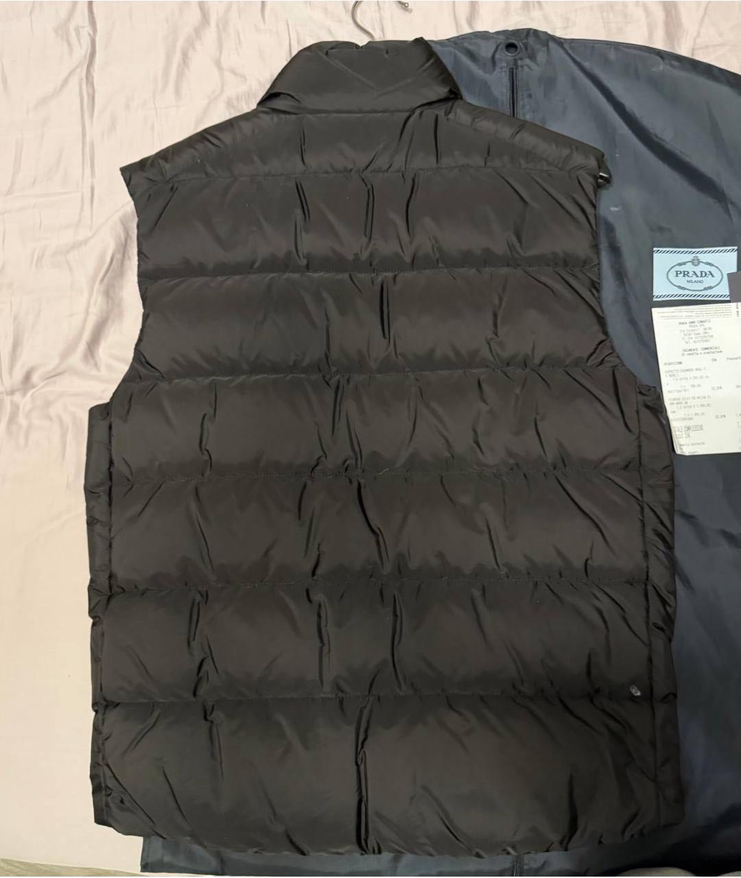PRADA Черный полиэстеровый жилет, фото 2