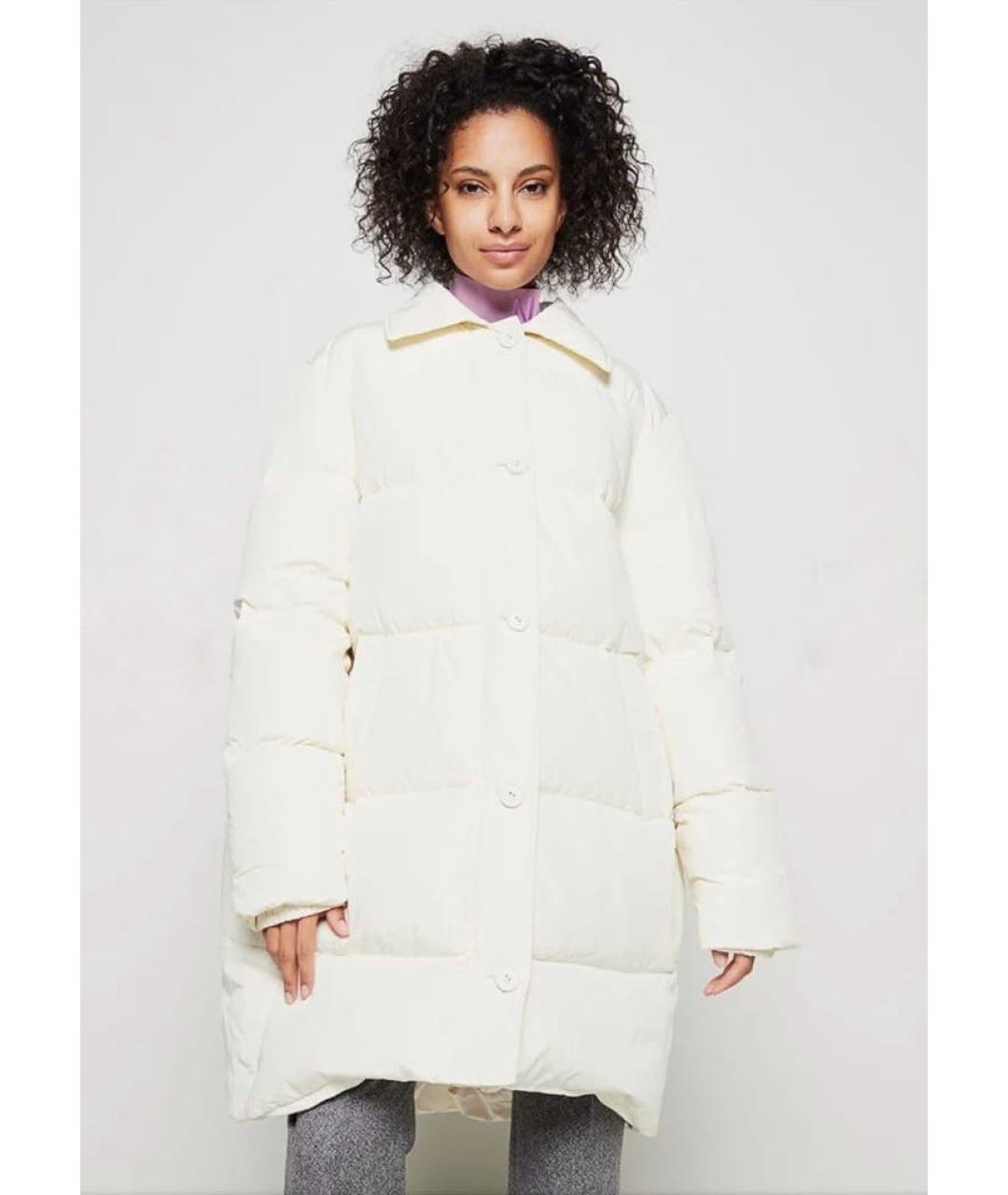 NINA RICCI Белый полиэстеровый пуховик, фото 2