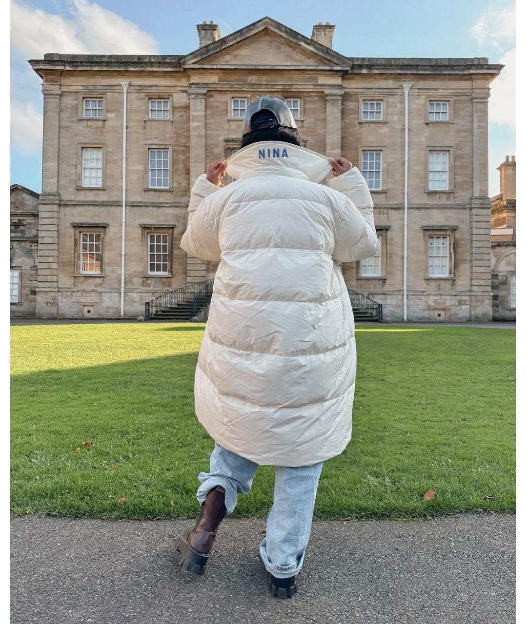 NINA RICCI Белый полиэстеровый пуховик, фото 4