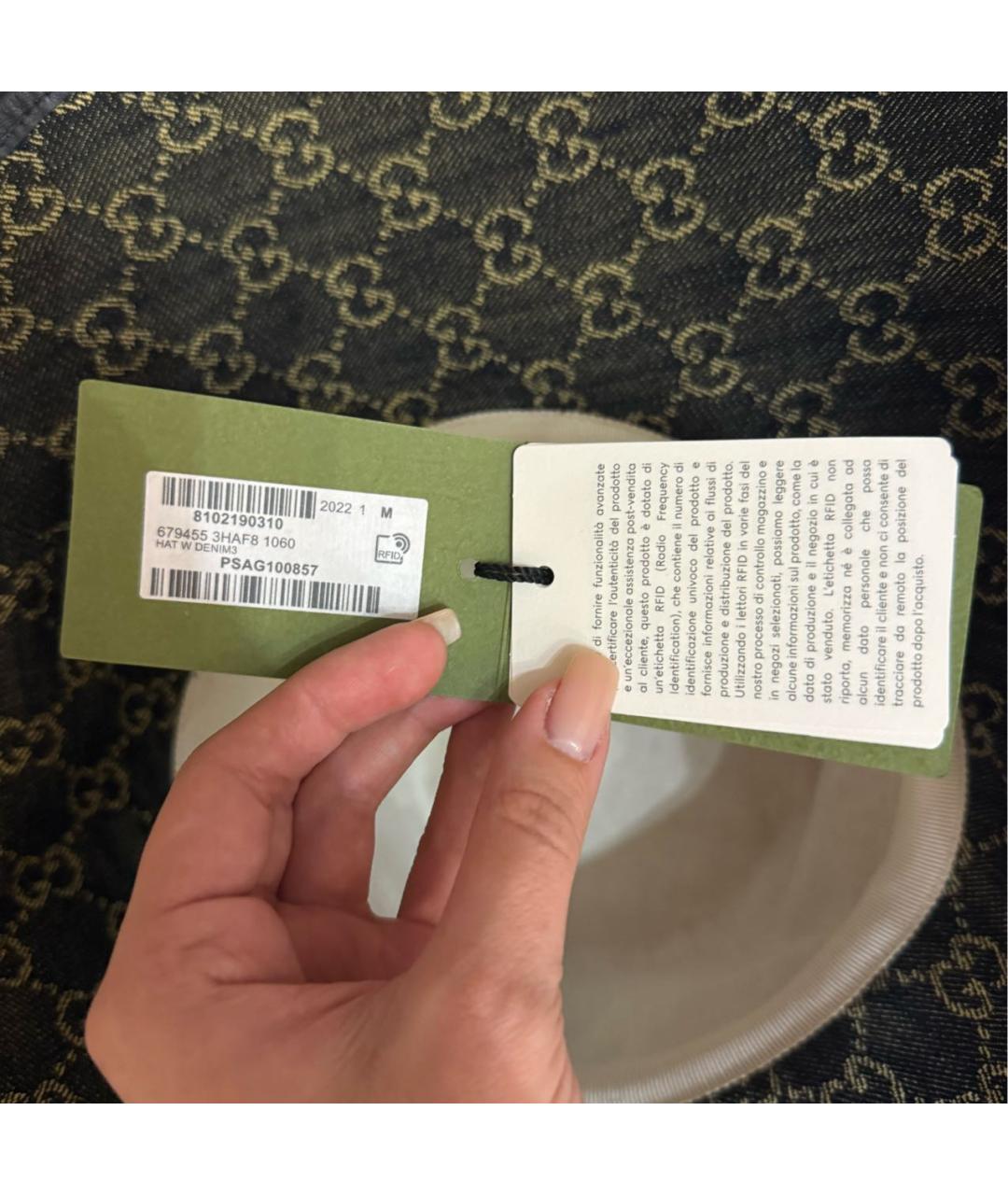 GUCCI Черная панама, фото 5