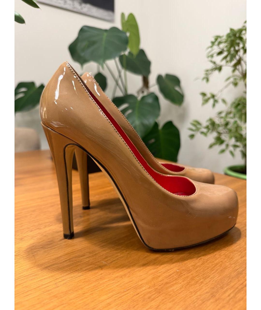 DOLCE&GABBANA Белые туфли из лакированной кожи, фото 5