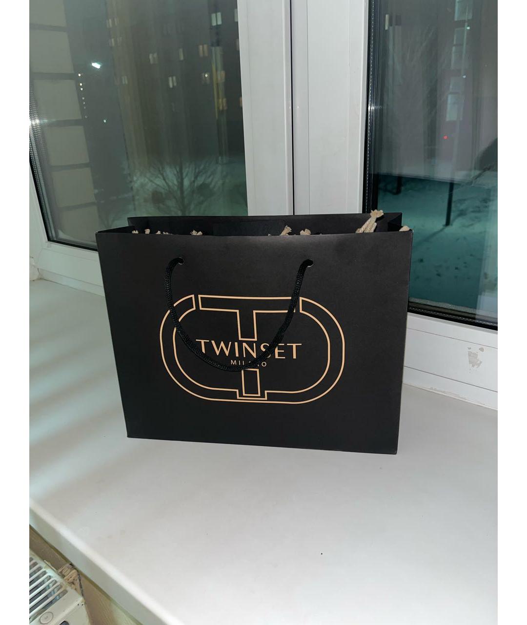 TWIN-SET Серый шарф, фото 4