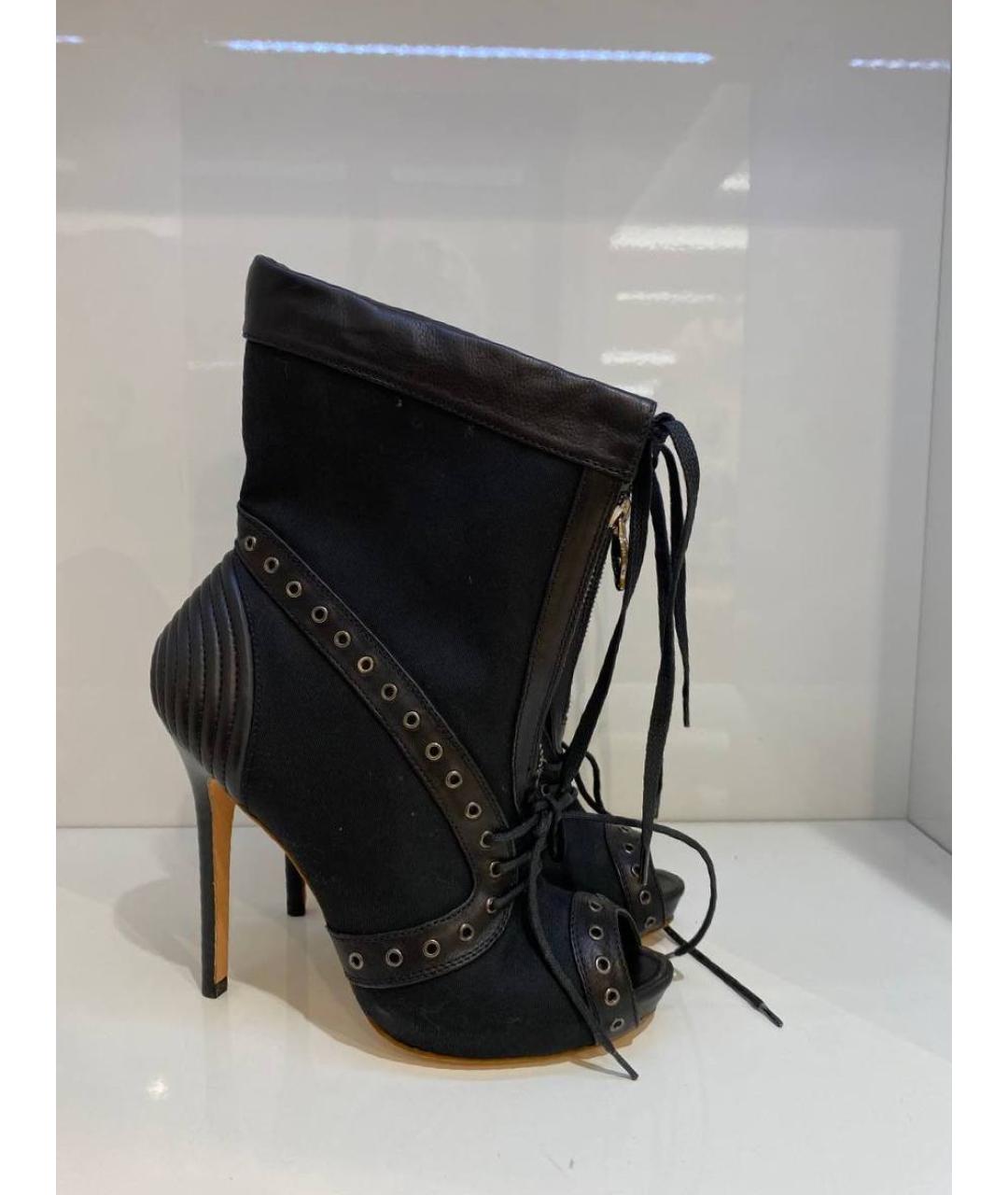 ALEXANDER MCQUEEN Черные замшевые ботинки, фото 2