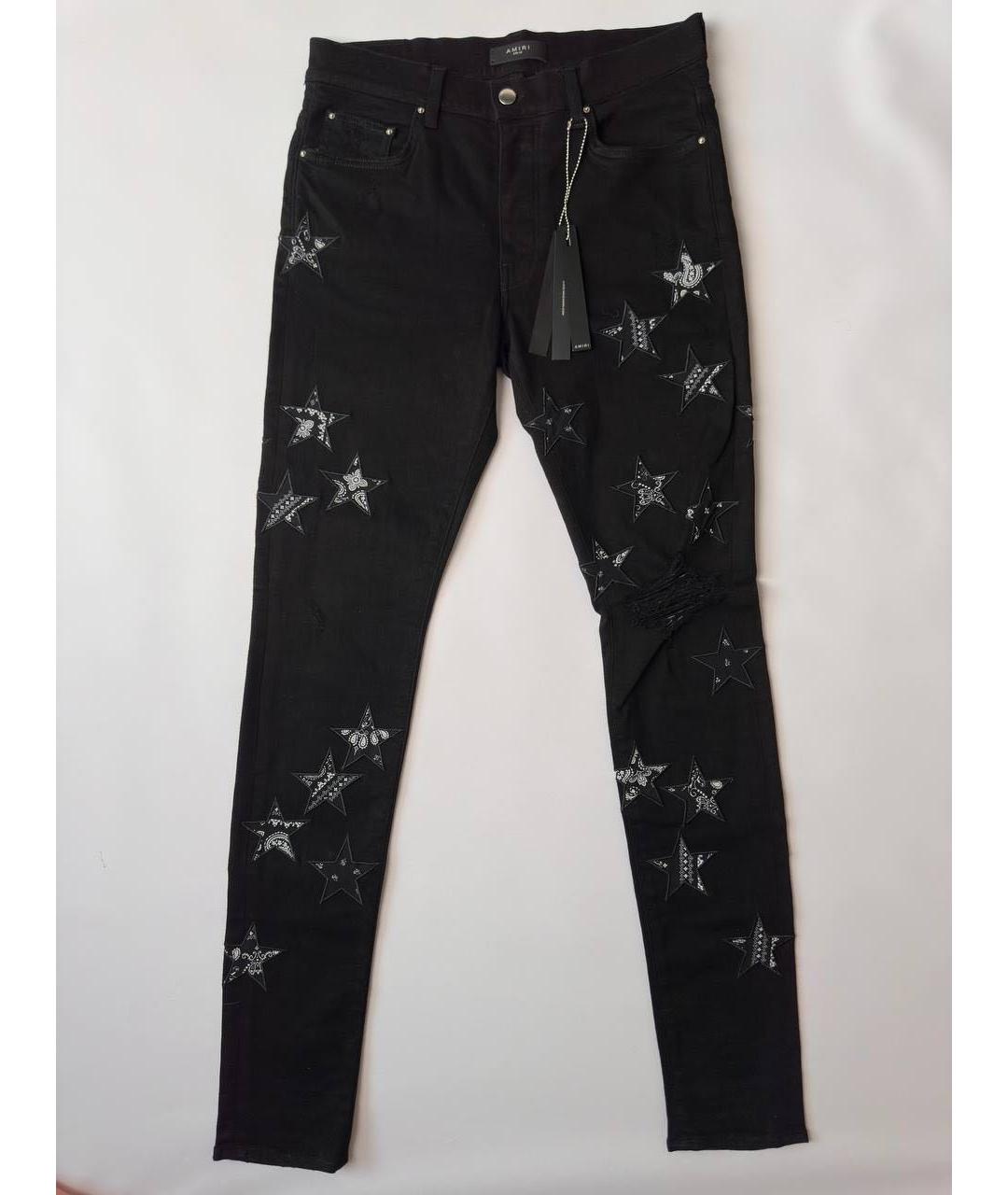 AMIRI Черные хлопко-эластановые джинсы скинни, фото 6