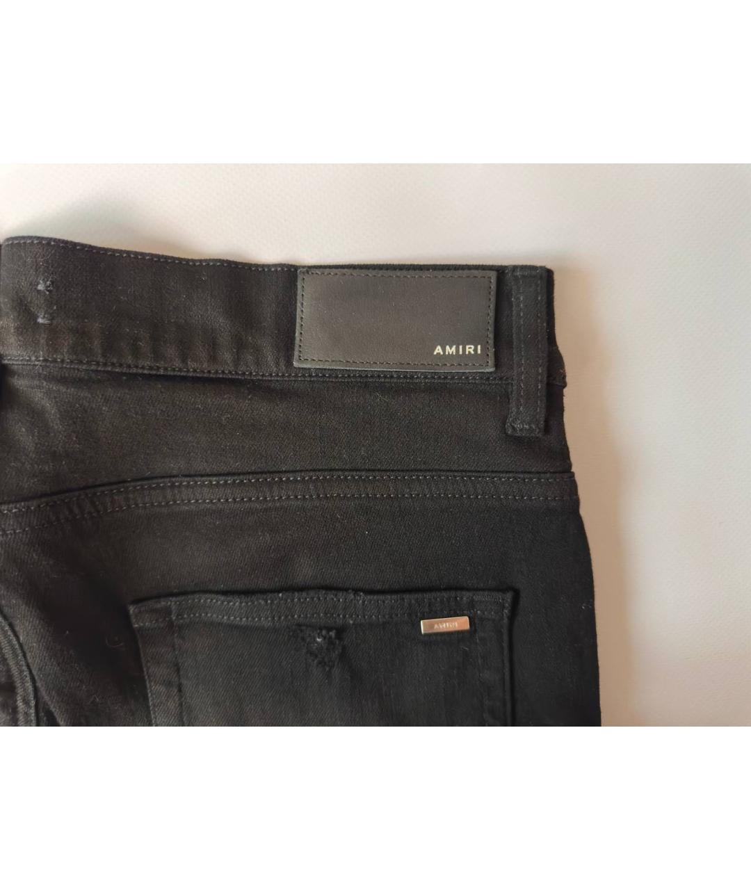 AMIRI Черные хлопко-эластановые джинсы скинни, фото 5
