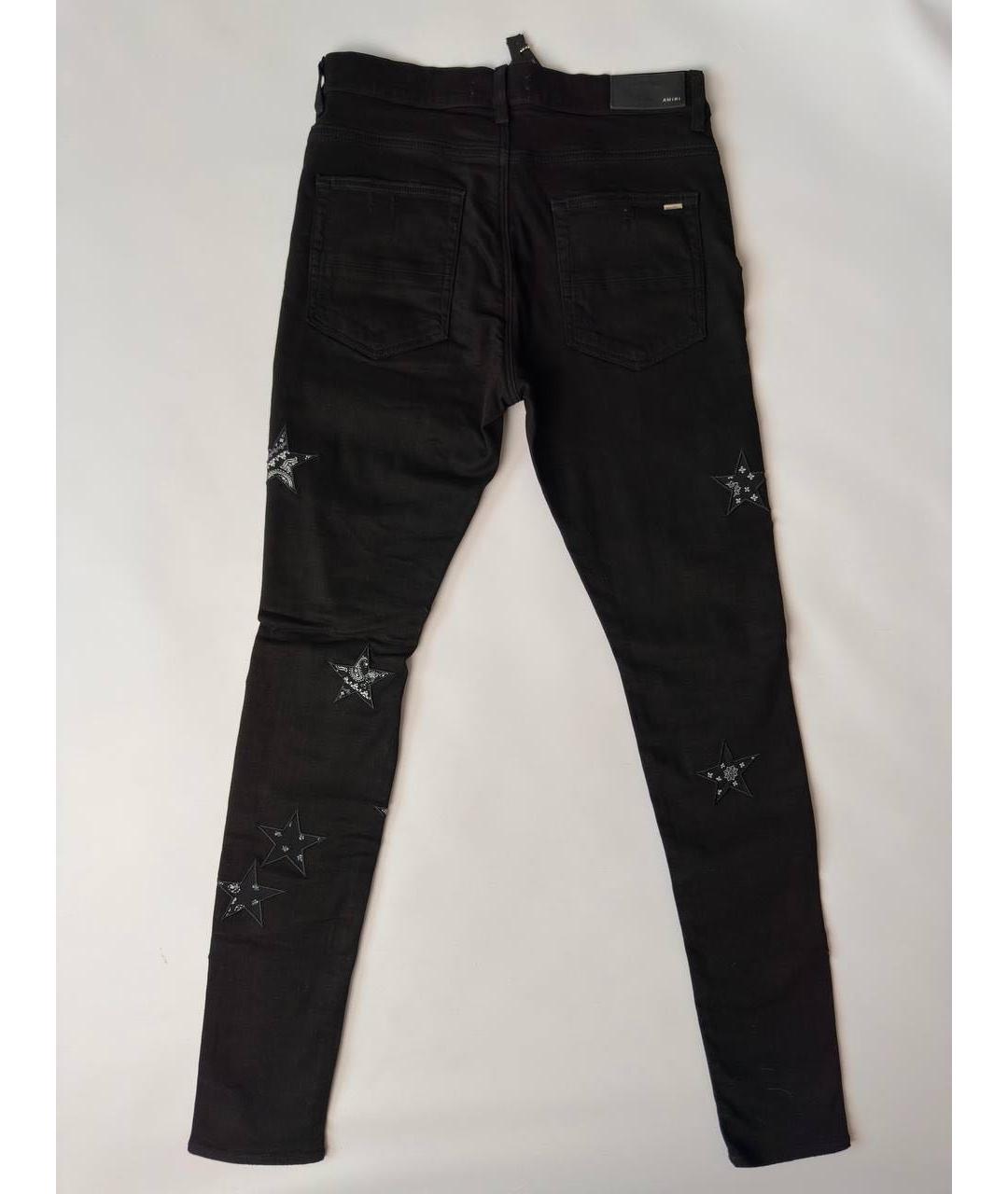 AMIRI Черные хлопко-эластановые джинсы скинни, фото 2