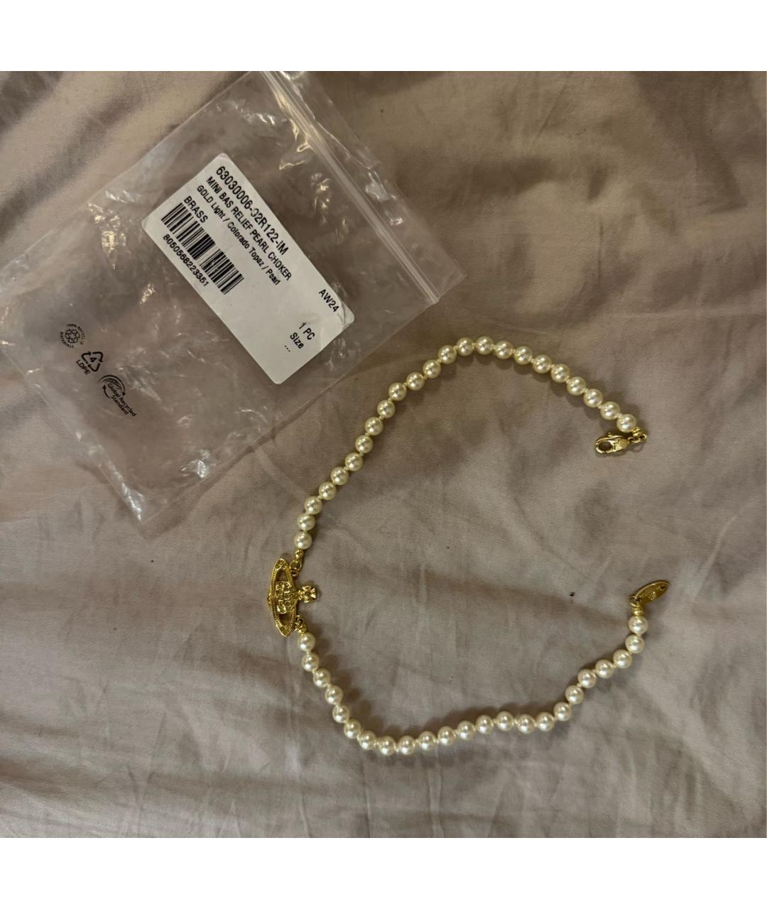 VIVIENNE WESTWOOD Белое колье, фото 3