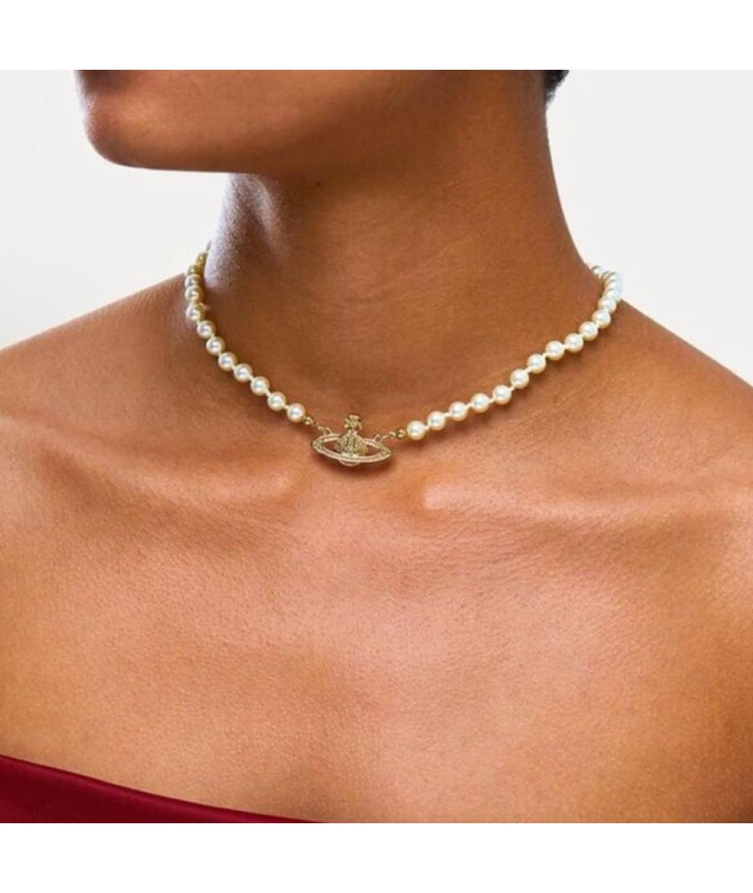 VIVIENNE WESTWOOD Белое колье, фото 2