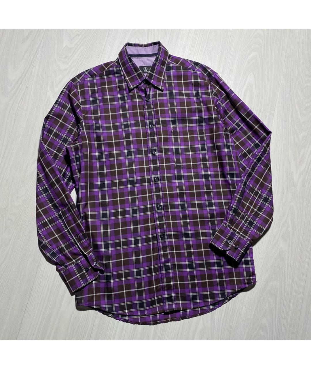 BOGNER Фиолетовая хлопковая кэжуал рубашка, фото 6