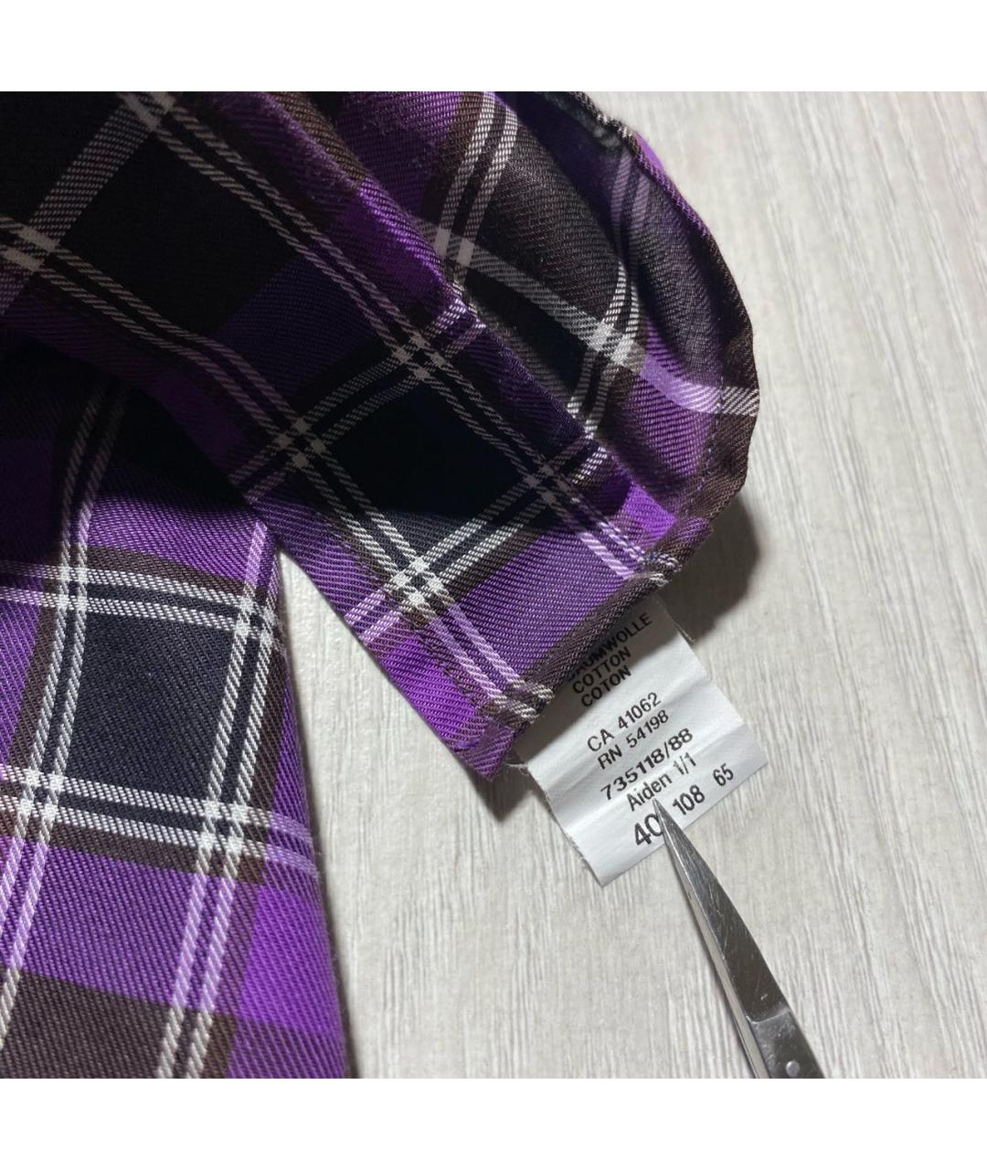 BOGNER Фиолетовая хлопковая кэжуал рубашка, фото 8