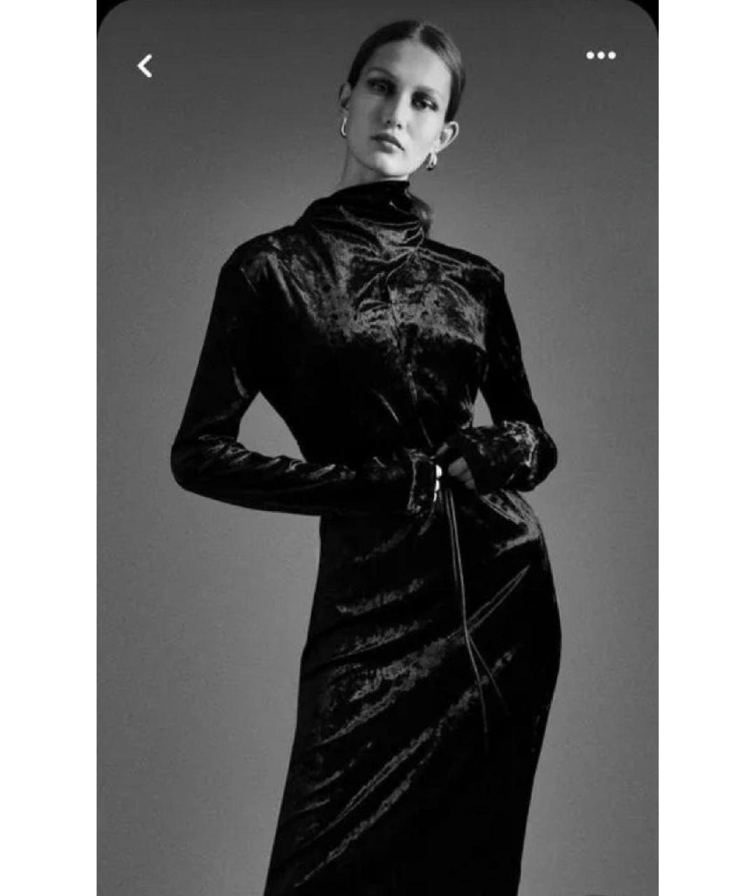 COS Черное полиэстеровое вечернее платье, фото 2