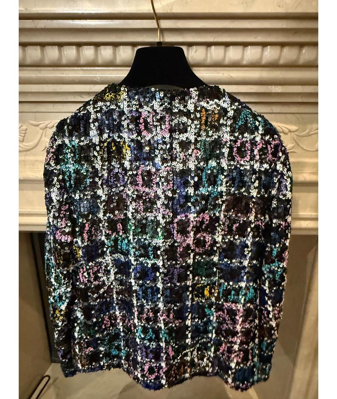CHANEL Мульти твидовый жакет/пиджак, фото 2