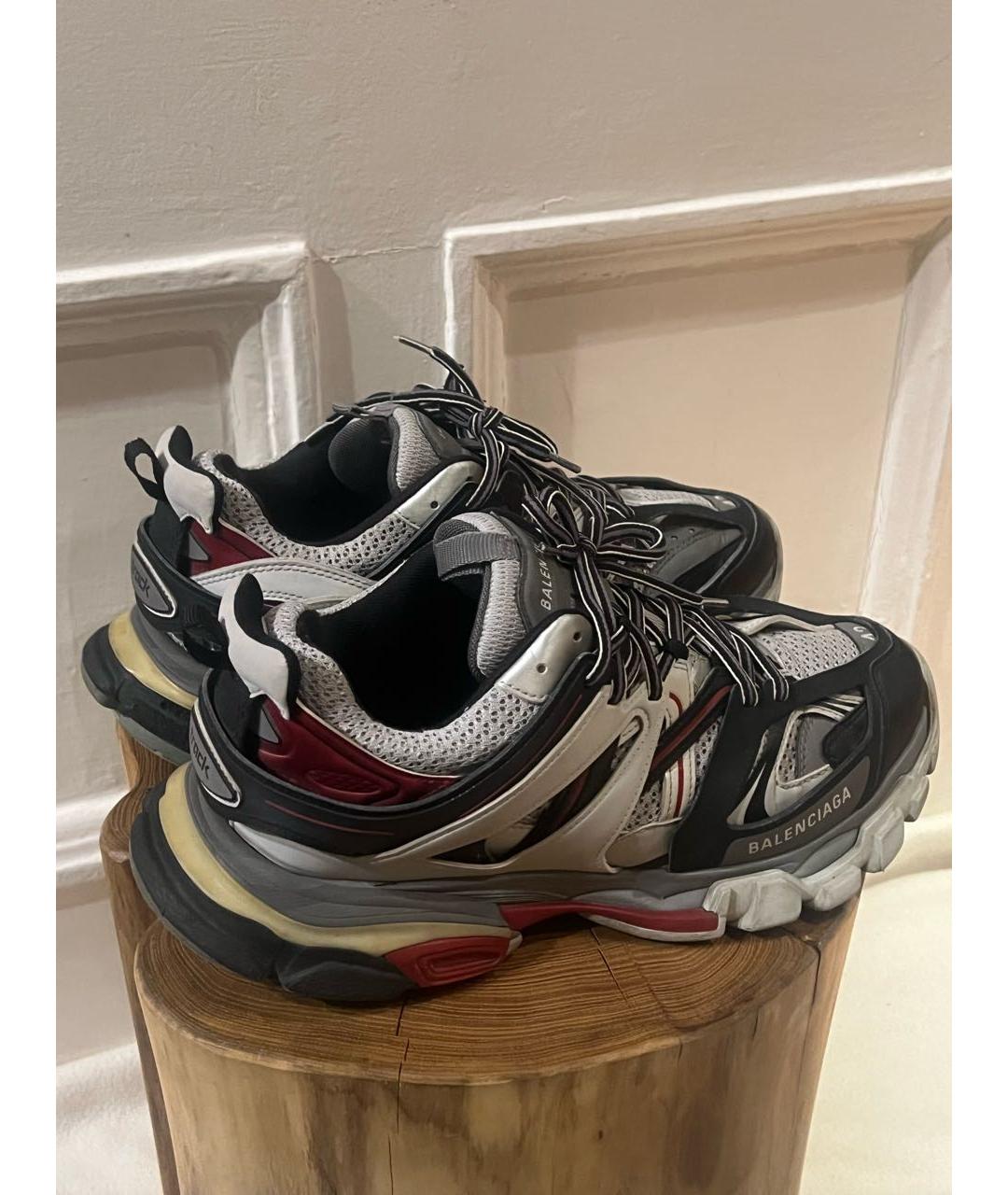 BALENCIAGA Серые текстильные низкие кроссовки / кеды, фото 3