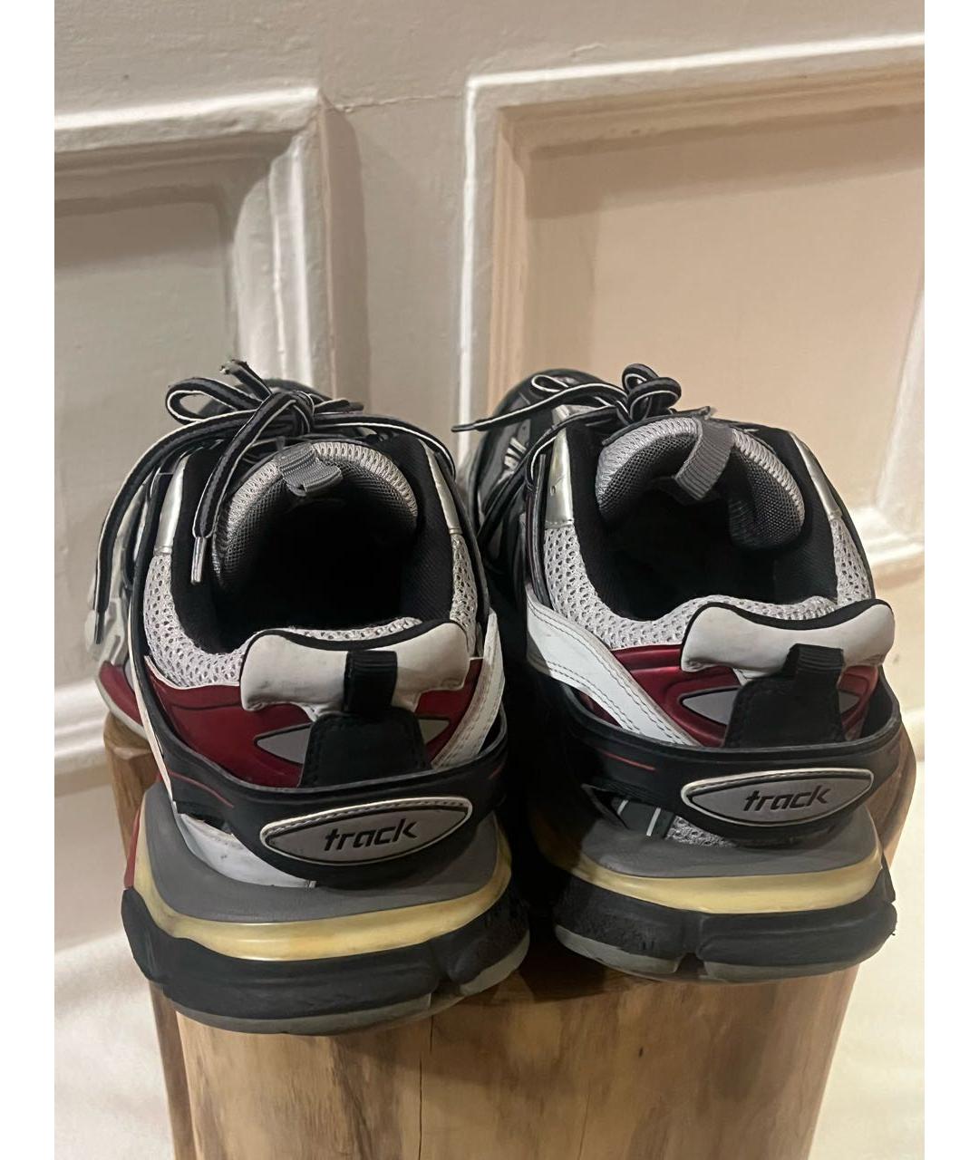 BALENCIAGA Серые текстильные низкие кроссовки / кеды, фото 4