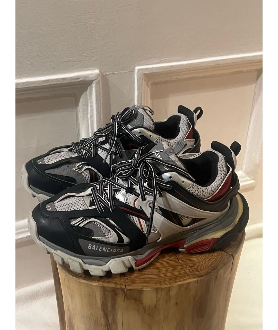 BALENCIAGA Серые текстильные низкие кроссовки / кеды, фото 7