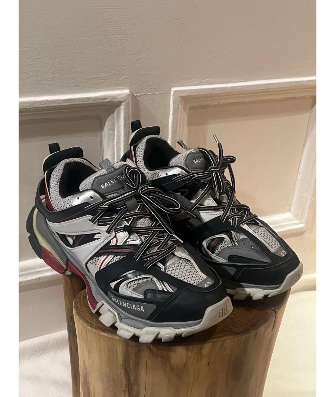 BALENCIAGA Серые текстильные низкие кроссовки / кеды, фото 2