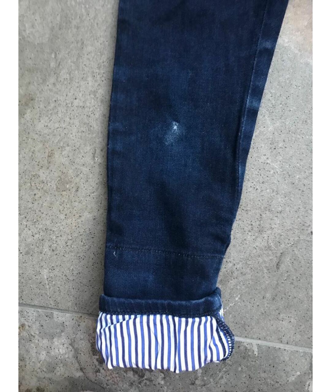 MARNI Синие хлопковые детские джинсы, фото 4