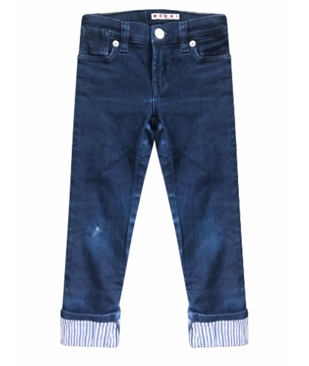 MARNI Синие хлопковые детские джинсы, фото 1