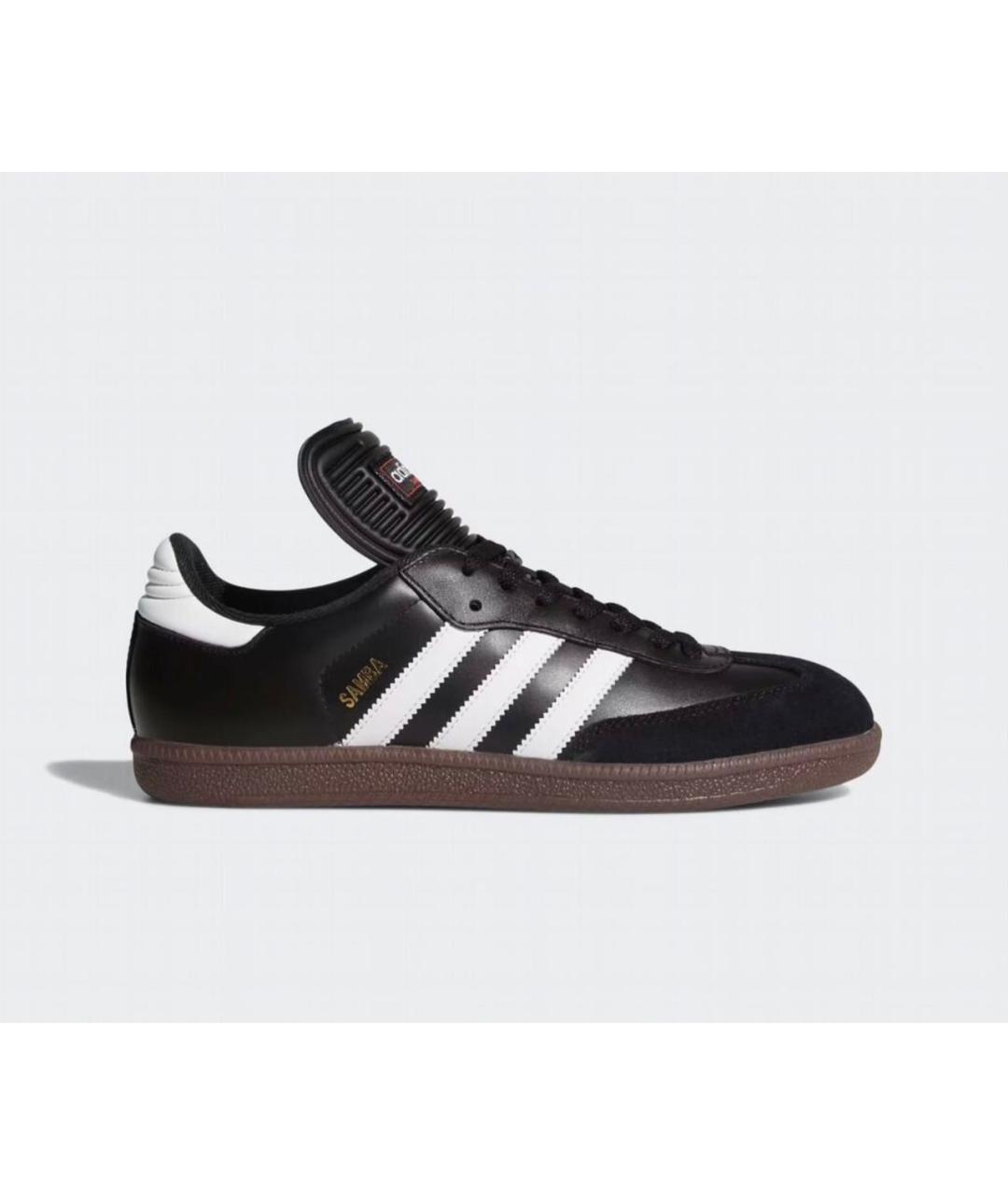 ADIDAS Черные кожаные низкие кроссовки / кеды, фото 9