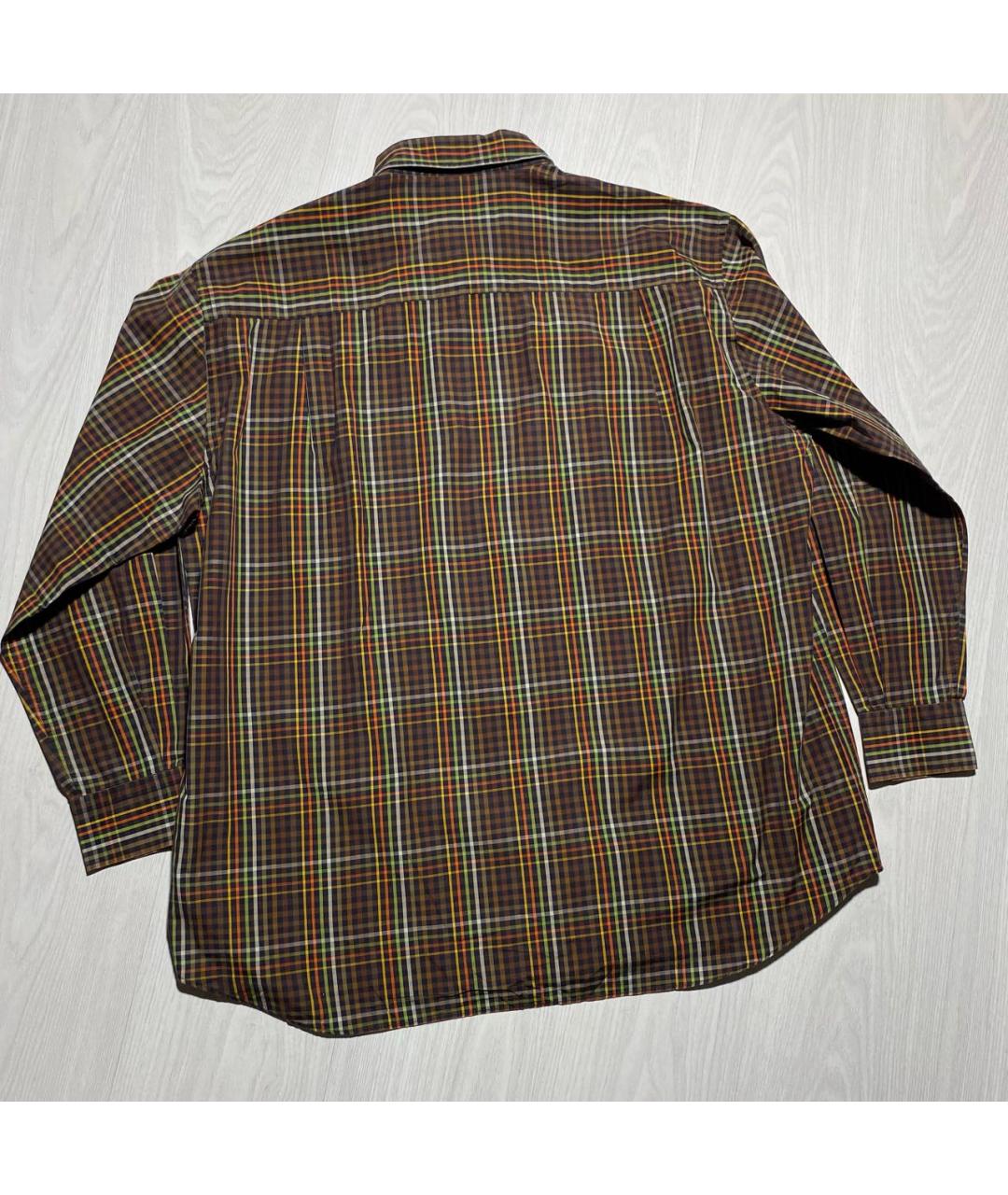 PAUL & SHARK Коричневая хлопковая кэжуал рубашка, фото 6
