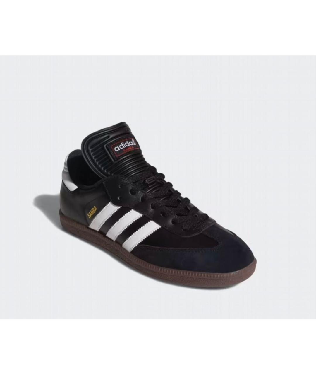 ADIDAS Черные кожаные низкие кроссовки / кеды, фото 2