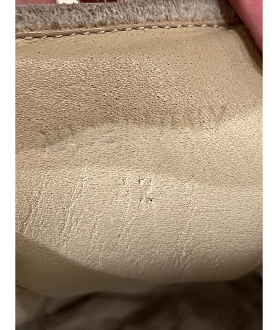 MAISON MARGIELA Серые кожаные низкие кроссовки / кеды, фото 6