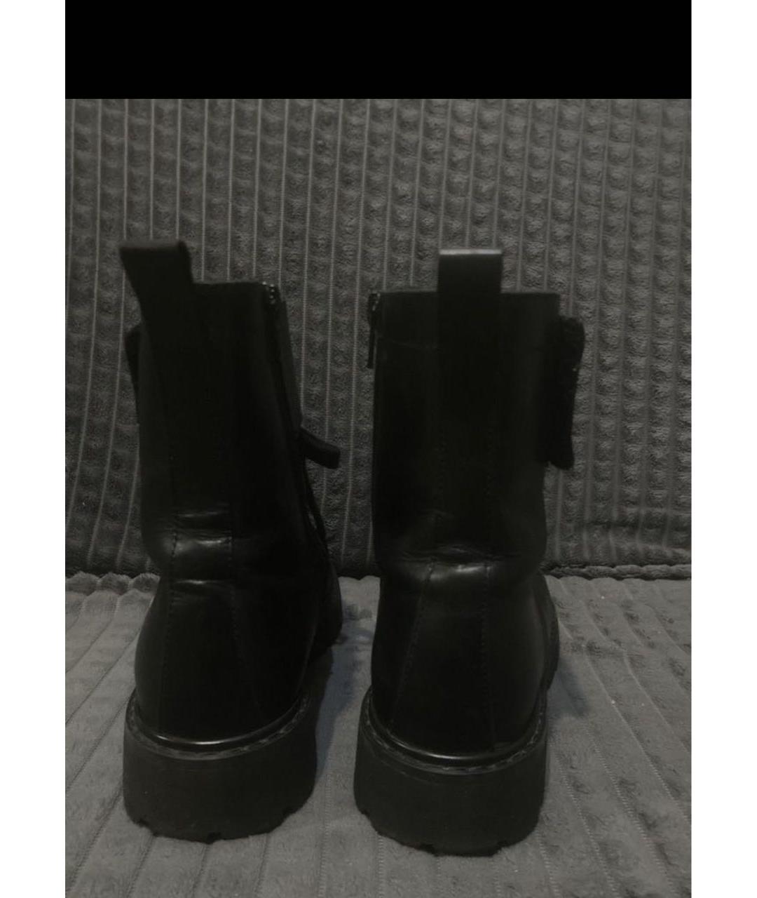 DSQUARED2 Черные кожаные ботинки, фото 4