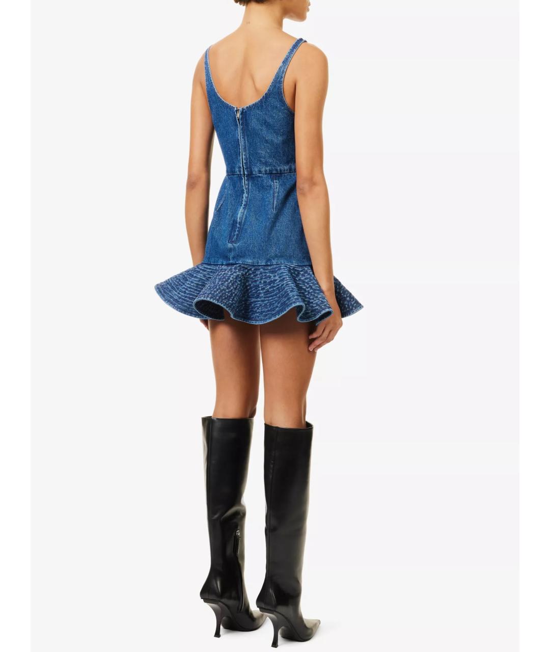 DAVID KOMA Синее коктейльное платье, фото 9