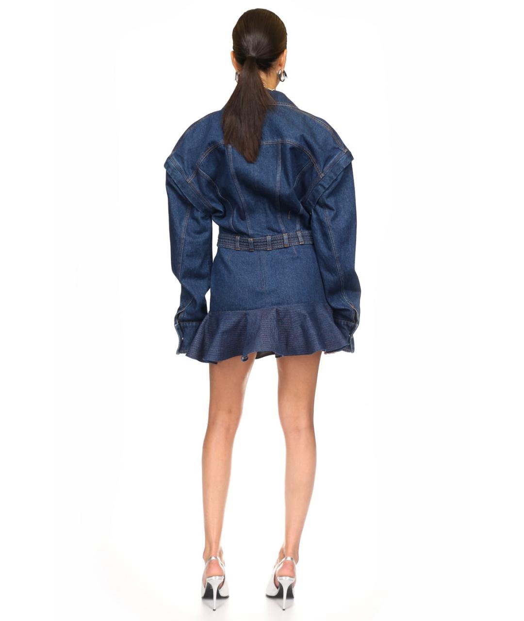 DAVID KOMA Синее коктейльное платье, фото 6