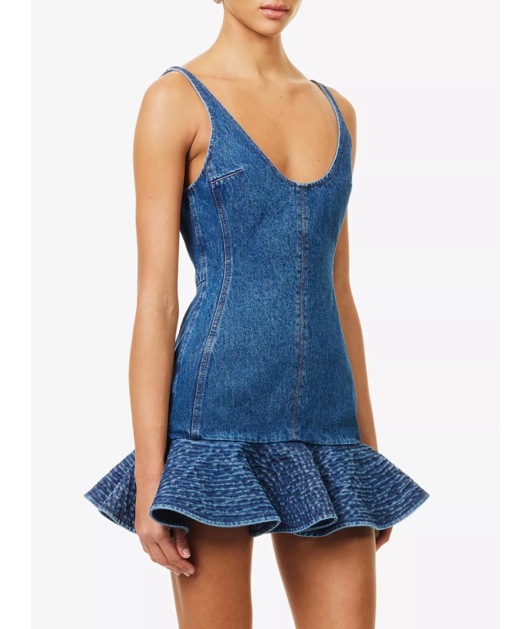 DAVID KOMA Синее коктейльное платье, фото 7