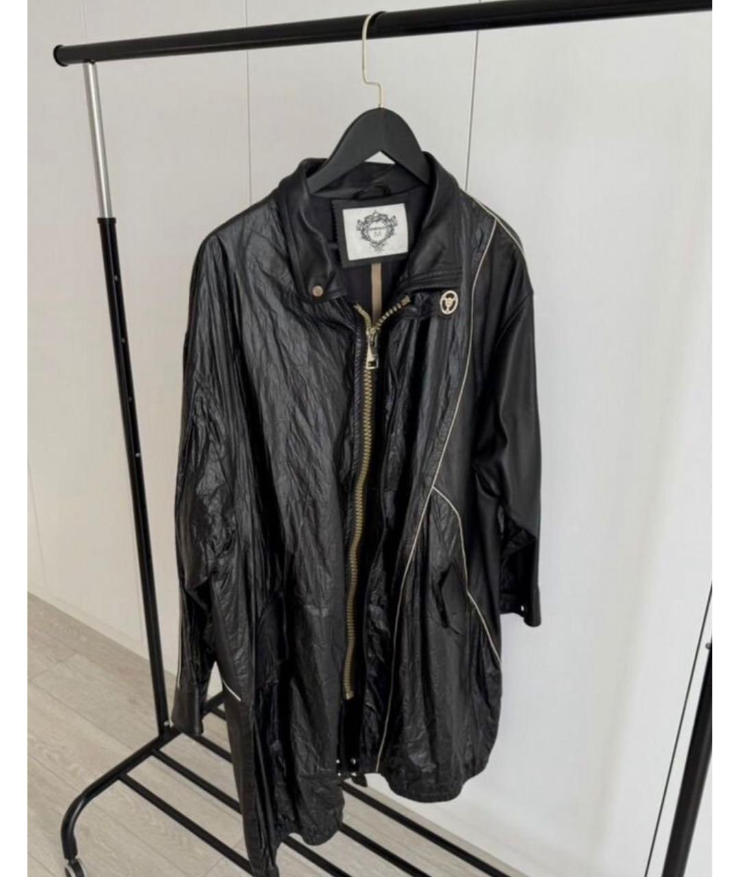 DIEGO M Черная кожаная куртка, фото 7