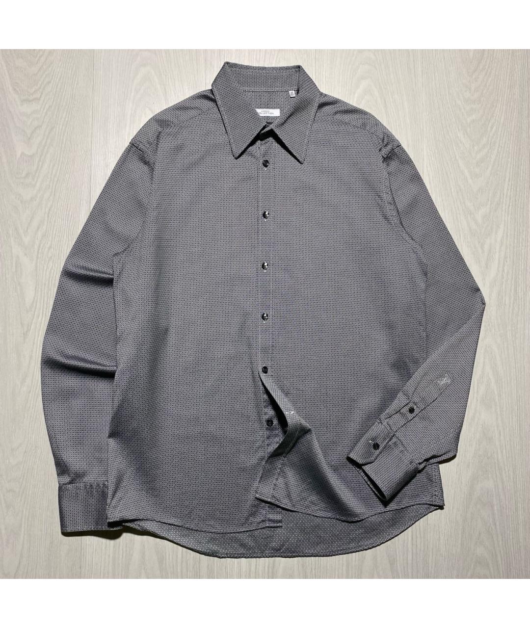 VERSACE COLLECTION Серая хлопковая кэжуал рубашка, фото 9