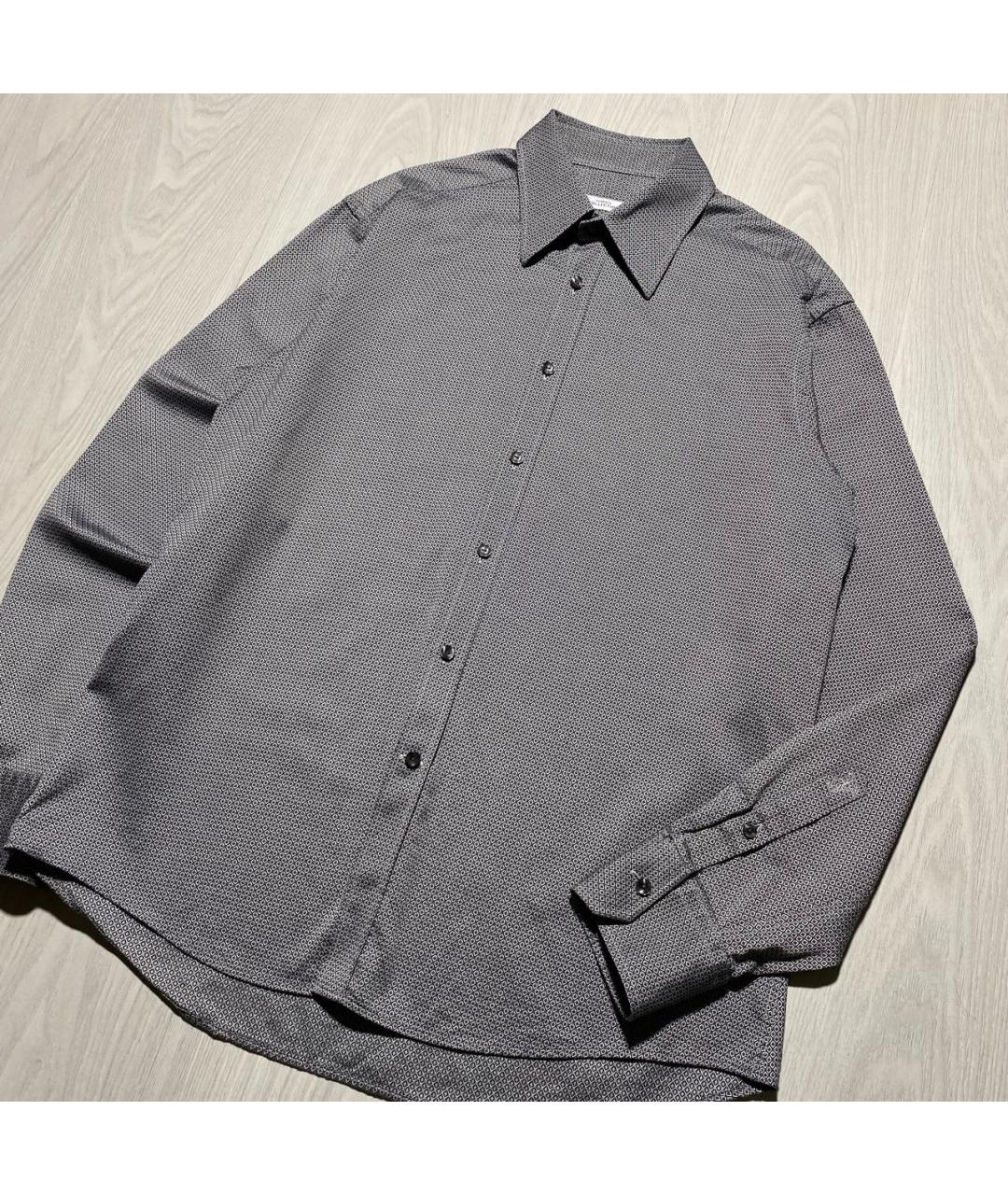 VERSACE COLLECTION Серая хлопковая кэжуал рубашка, фото 2