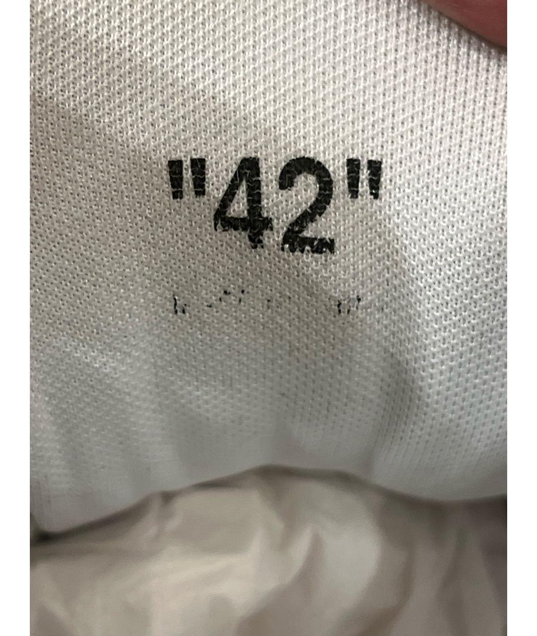 OFF-WHITE Черные кожаные низкие кроссовки / кеды, фото 6