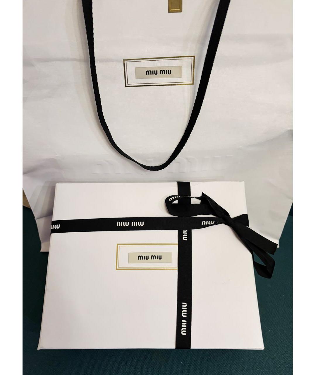 MIU MIU Коричневая шерстяная сумка через плечо, фото 7