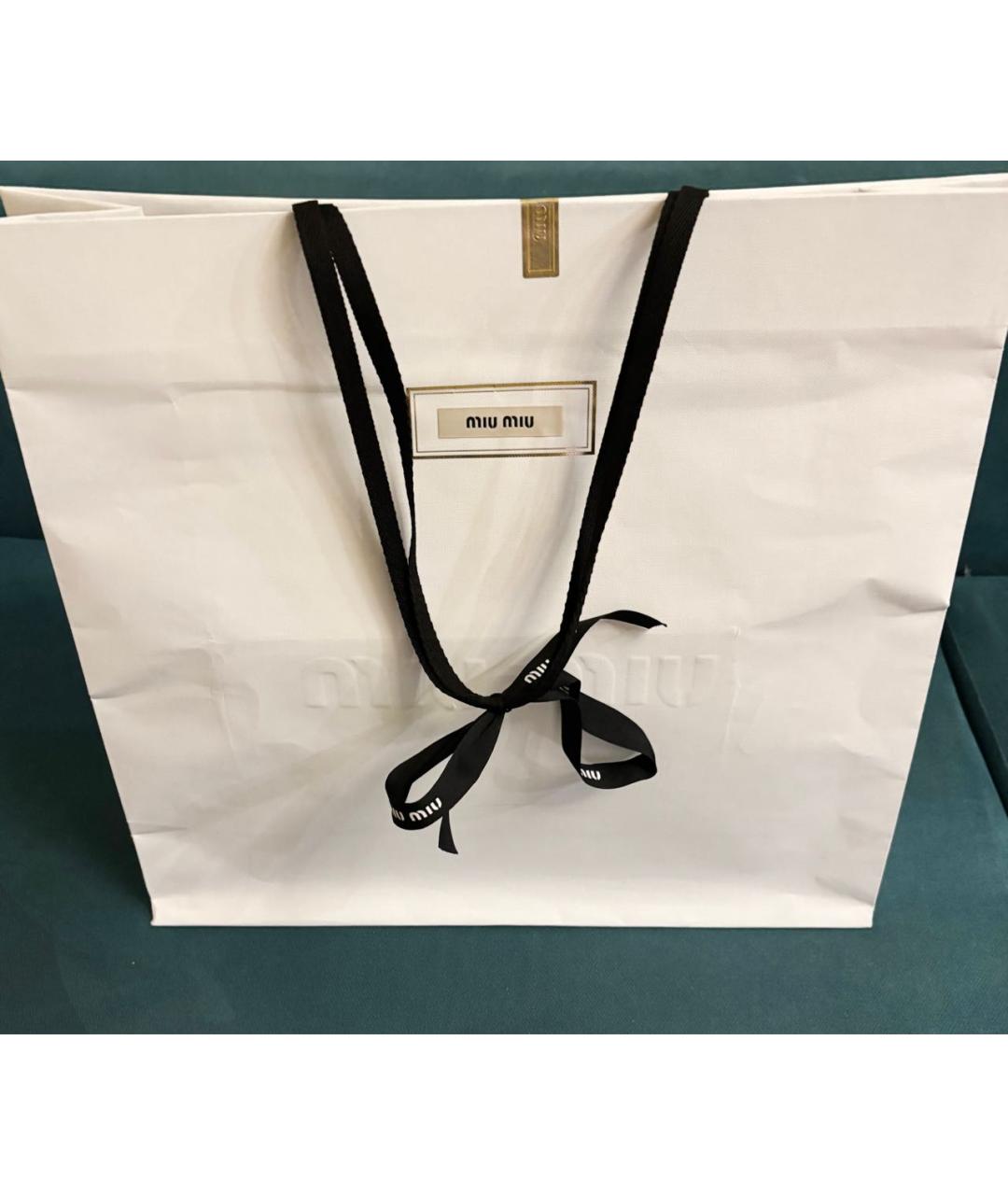 MIU MIU Коричневая шерстяная сумка через плечо, фото 8