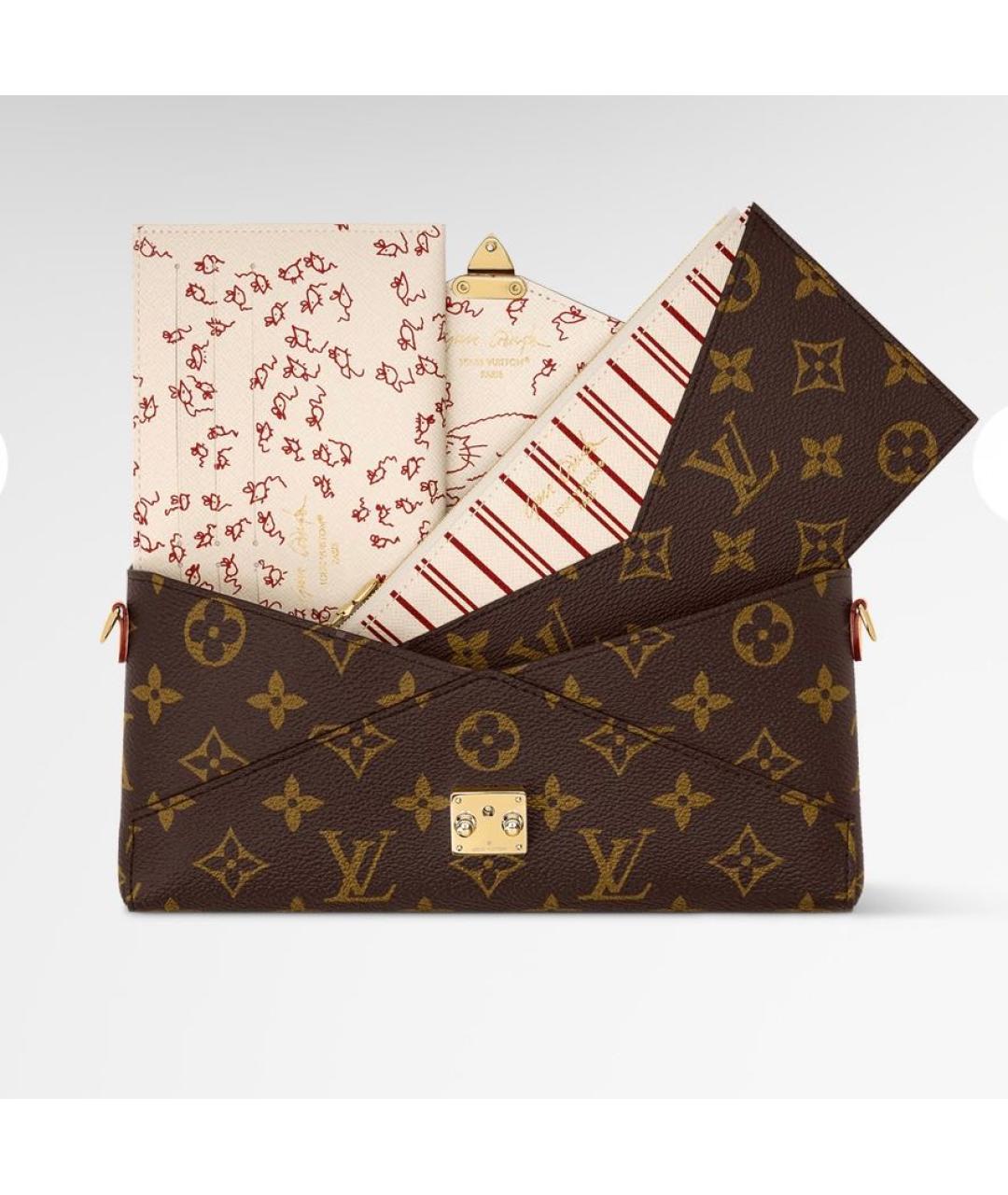 LOUIS VUITTON Коричневая сумка через плечо, фото 3