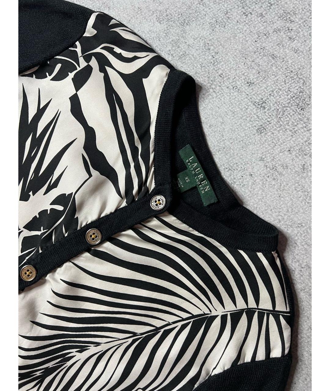 RALPH LAUREN Черный шелковый кардиган, фото 5