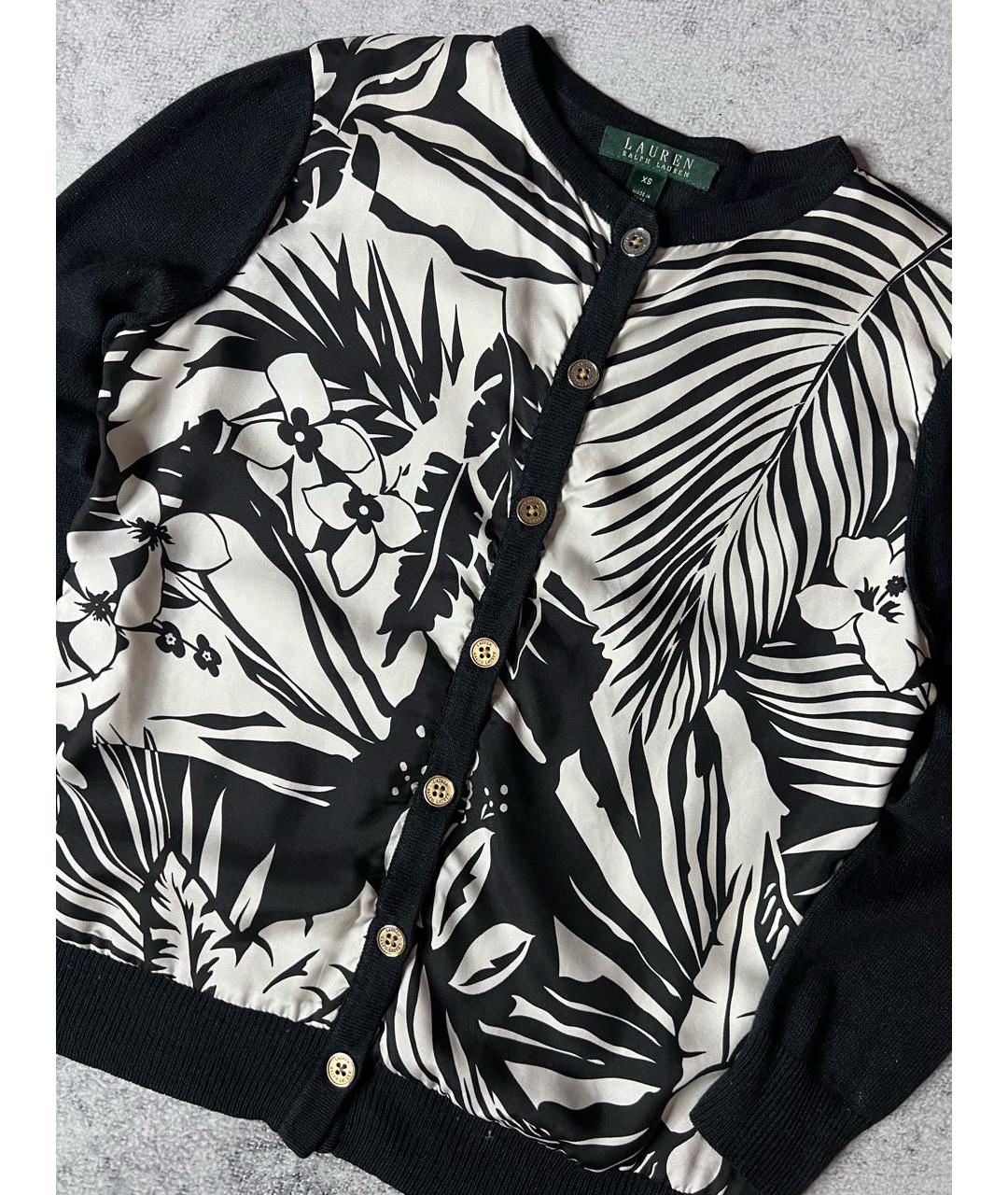 RALPH LAUREN Черный шелковый кардиган, фото 6