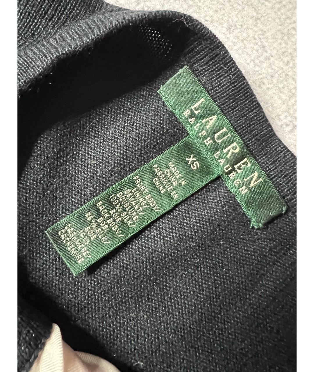 RALPH LAUREN Черный шелковый кардиган, фото 8