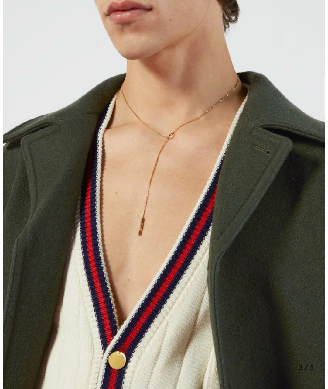 GUCCI Серебрянный чокер из белого золота, фото 6