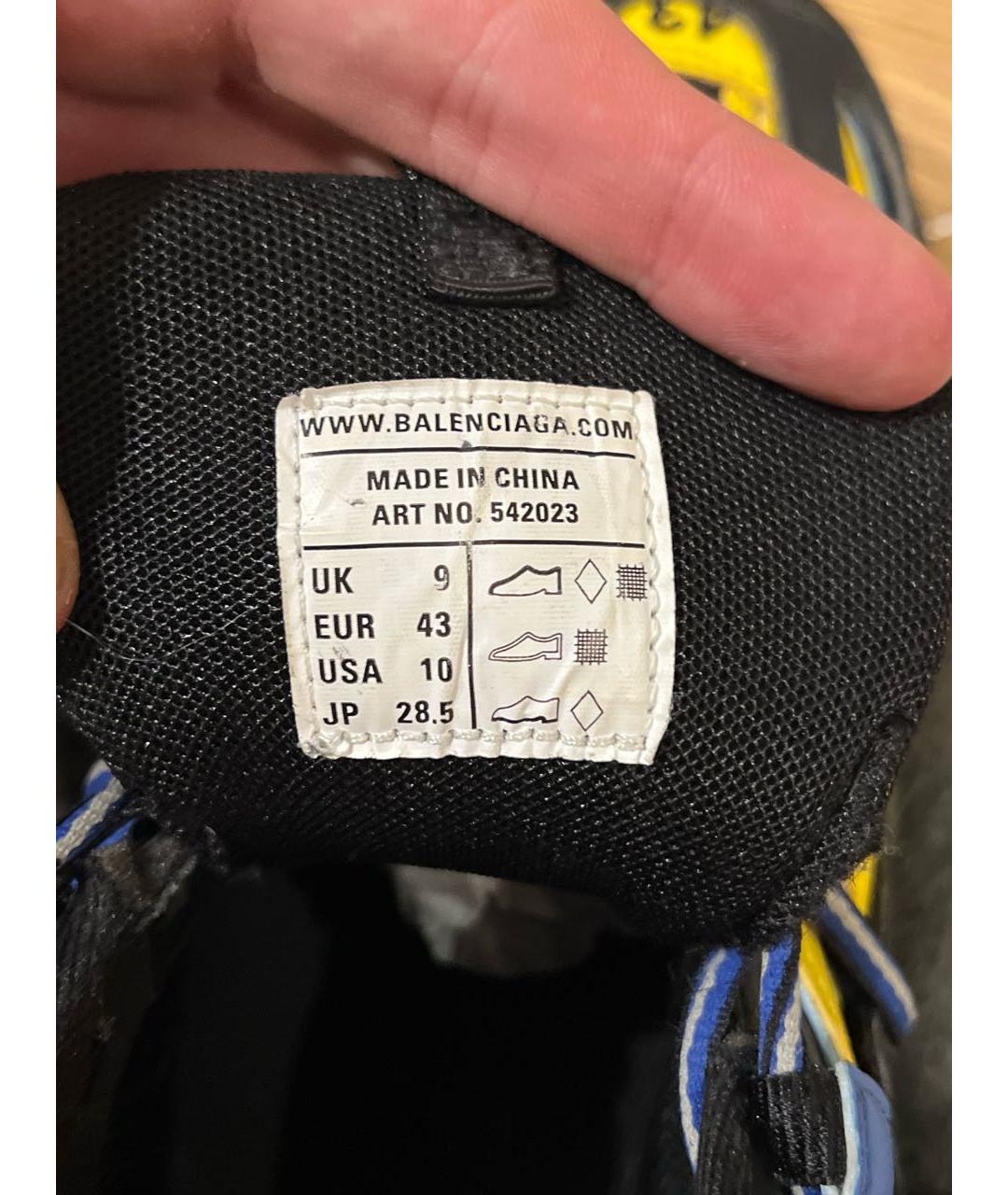 BALENCIAGA Мульти текстильные низкие кроссовки / кеды, фото 5